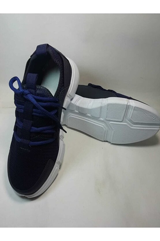 Fileli Hafif Taban Sneaker Rahat Spor Ayakkabı Bağcıksız