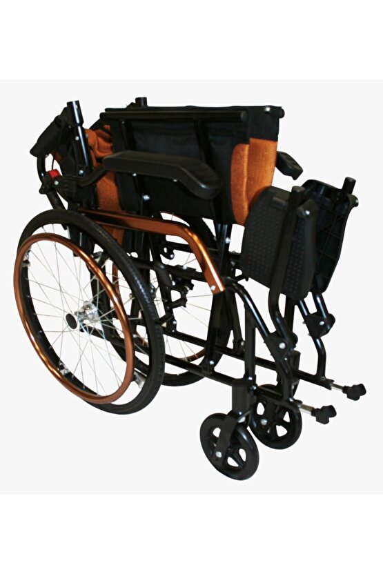 P807 Katlanabilir Orta Tekerlekli Refakatçi Tekerlekli Sandalye