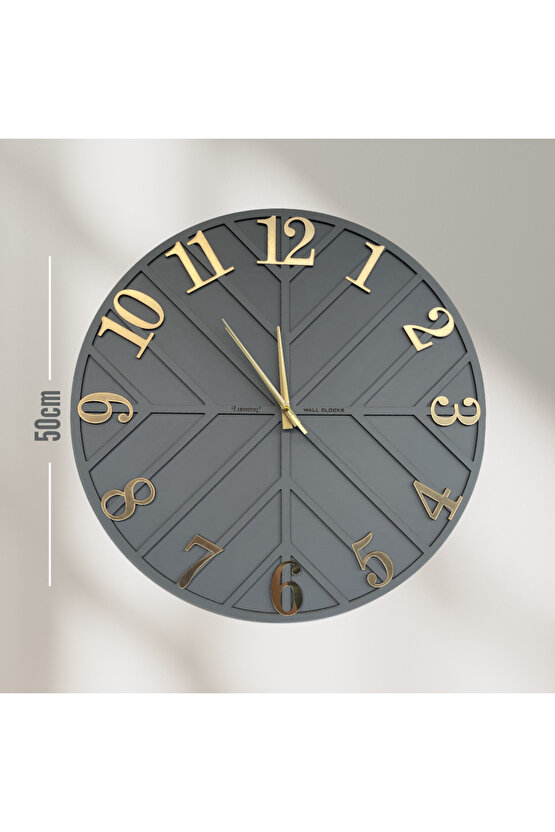 Zarif MDF Kesim Duvar Saati 50 cm- Estetik Tasarım ve Üstün Kalite ile Zamanı Yakalayın