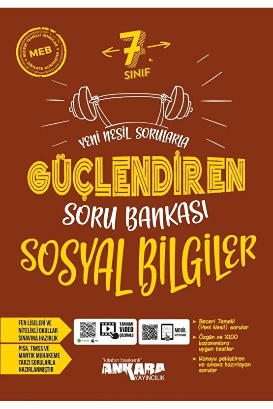 7. Sınıf Güçlendiren Sosyal Bilgiler Soru Bankası Ankara