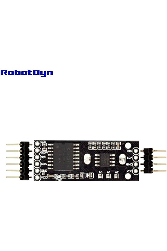 RTC DS3231 + EEPROM ATC24C32 - Yüksek Hassasiyetli Zamanlayıcı ve Saat + Veri Kaydetme Modülü, CR122