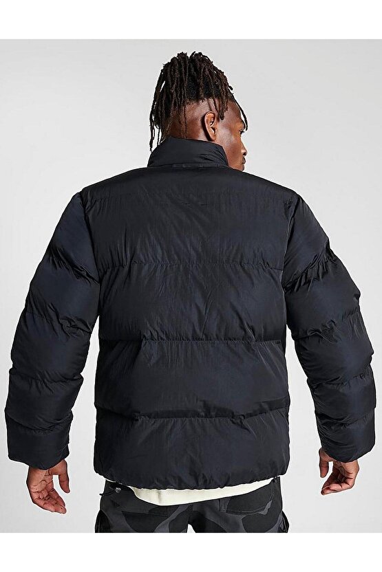 Jordan Essentials Man Poly Puffer Jacket Black Şişme Erkek Mont Siyah
