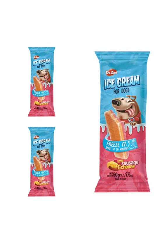 Neo Pet Market Helado Sosis Ve Peynirli Köpek Dondurma Ödülü 50 Gr X 3 Adet