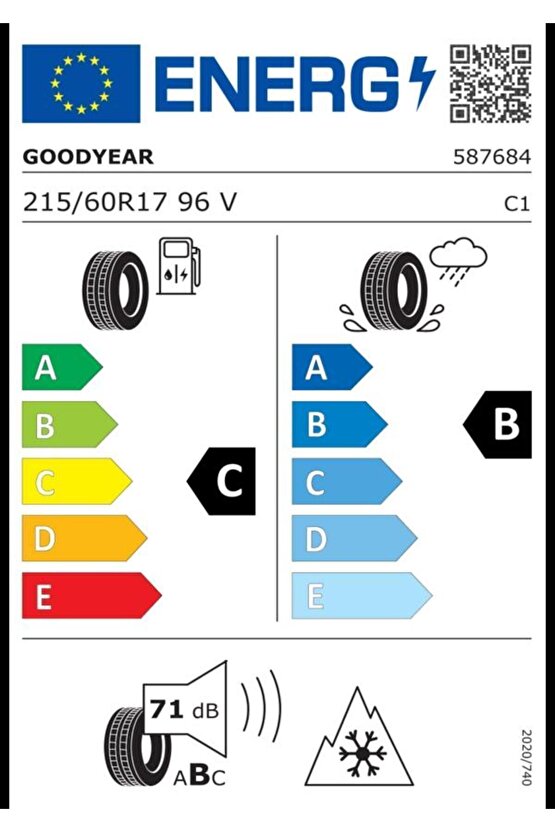 21560 R17 96V Eagle Sport 4 Seasons Oto Dört Mevsim Lastiği (Üretim: 2024)