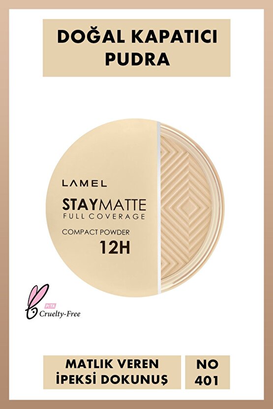 Lamel Stay Matte Compact Kalıcı Mat Pudra No 401