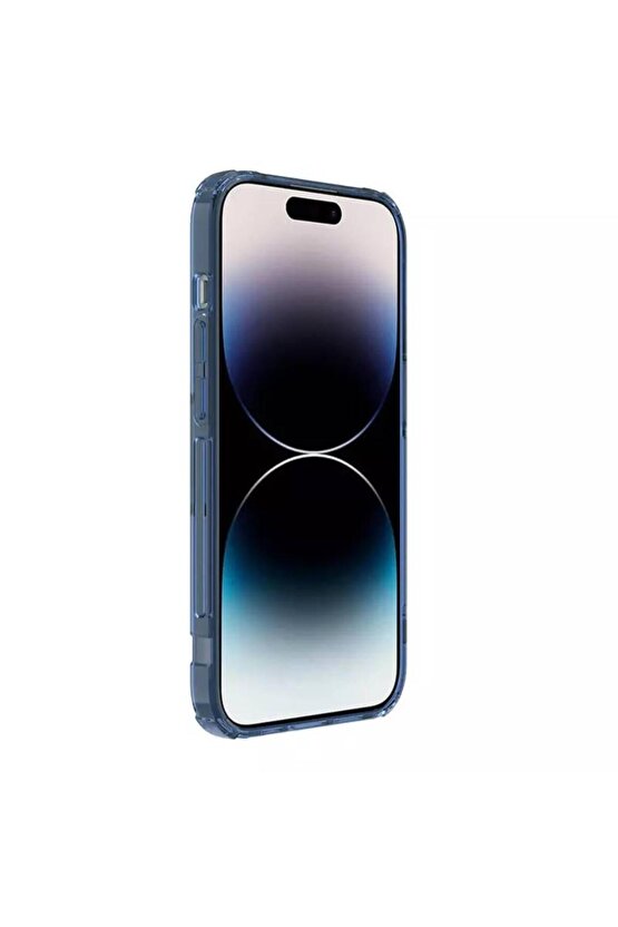 TPU Pro Manyetik iPhone 14 Pro Max Uyumlu Kılıf - Mavi