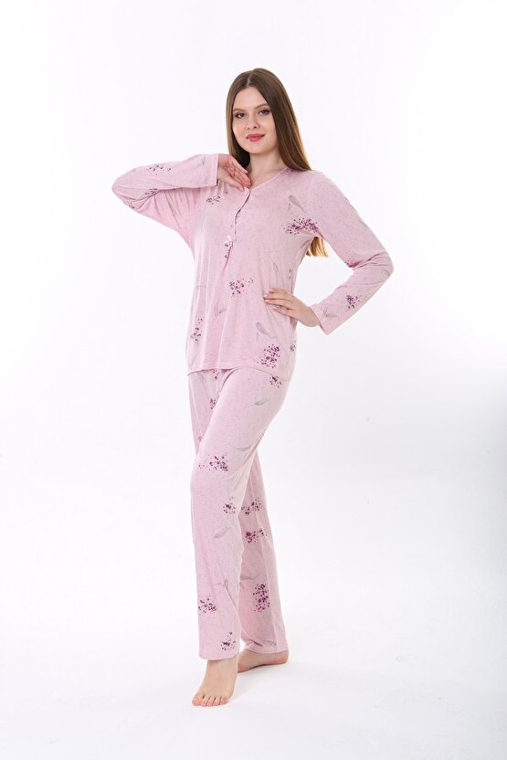 Bambu Uzun Kol Kadın Pijama Takımı