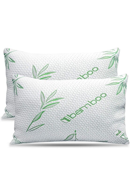Bambu yastık 50x70 visco Bamboo Yastık 2li paket Çift kişilik bamboo Ortopedik yastık (2 ADET)