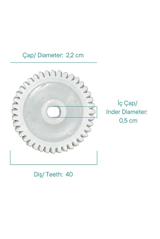 Toyota Avensis 2 T25 Için Katlanır Ayna Dişlisi 2,1 Cm