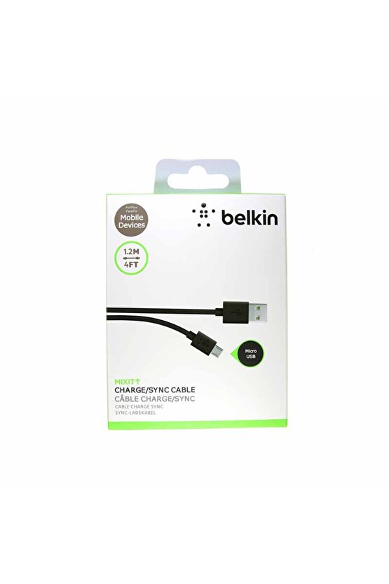 F2cu012bt04blk 1.2m Micro Usb Şarj Ve Kablo Siyah