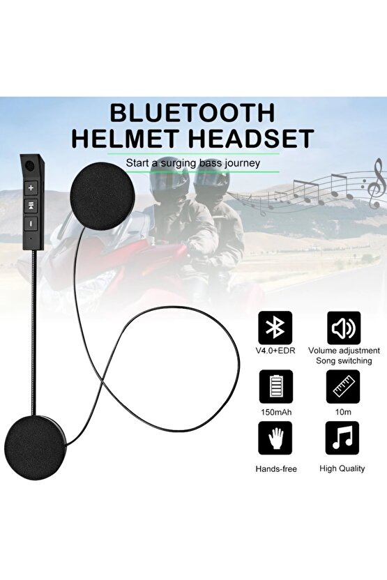 Motosiklet Bluetooth Kulaklık Intercom Kask Earphone Telefon Konuşması Ve Müzik Dinleme