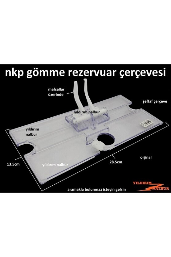 Gömme Rezervuar Buton Çerçevesi Şeffaf Iç Takım Çerçeve