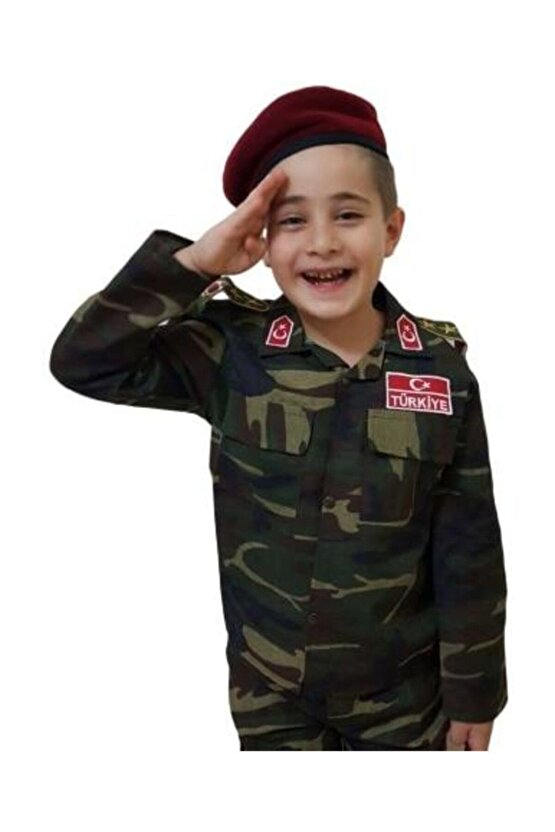 Çocuk Asker Komando Kıyafeti