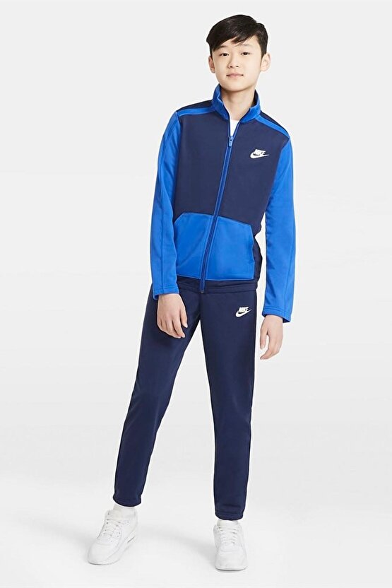 Sportswear Futura Unisex Track Suit Dark Blue Çocuk Eşofman Takımı Lacivert