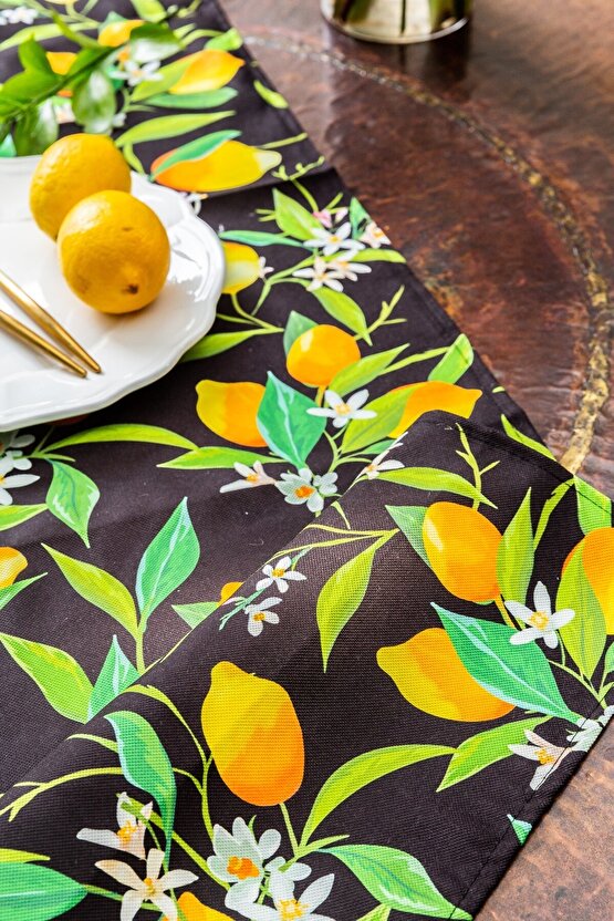 Black Lemon Duck Keten Runner 40 X 140