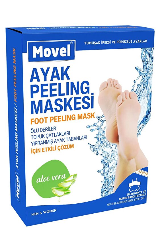 Ayak Peeling Maskesi Çorabı Sihirli Kristal Epilatör Tüy Alma Silgisi Alıcı Topuk Törpüsü 3lü Set