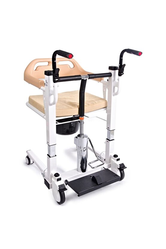 Comfort Plus Dm-160 Tuvaletli Tekerlekli Ayak Pedallı Manuel Sandalye