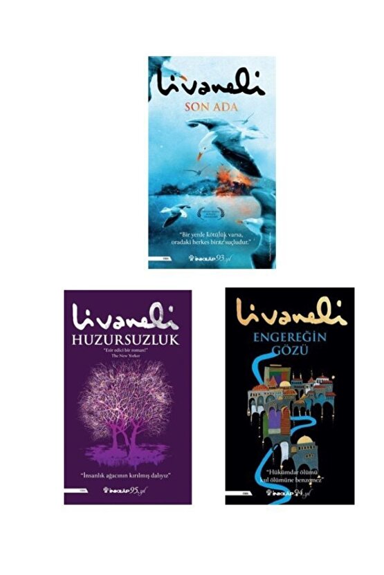 Livaneli 3 Kitap Set 2 ( Son Ada - Huzursuzluk - Engereğin Gözü )