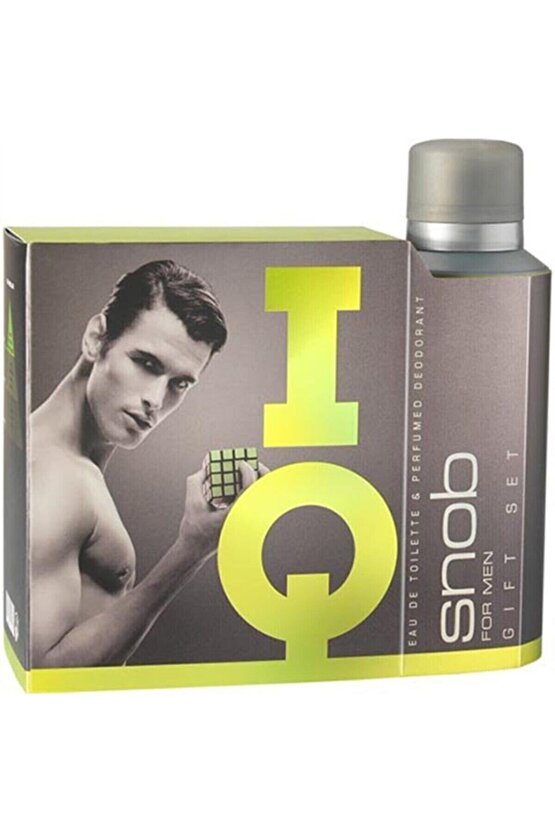 Orıjınal Iq Edt Erkek Parfümü 100 Ml +snop Deodorant 150 Ml Kofre Set