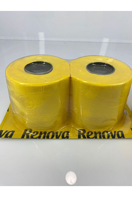 Renova Renkli Tuvalet Kağıdı Sarı 2li Pvc Şeffaf