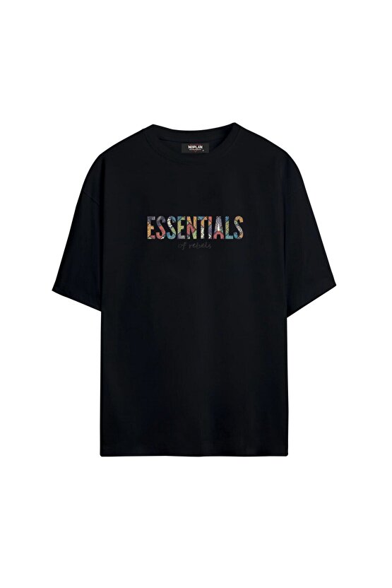 Essentials Baskılı Oversize T-shirt