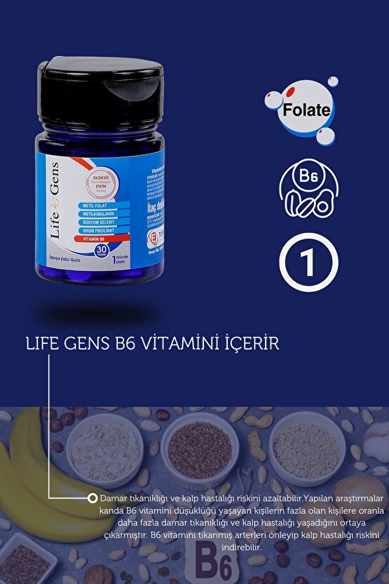 Vitamin Kalp Sağlığı Gıda Takviyesi 30 Kapsül