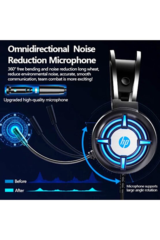 H120g Gaming Headset Kulaküstü Kulaklık 7.1 Usb Girişli Oyuncu Kulaklığı