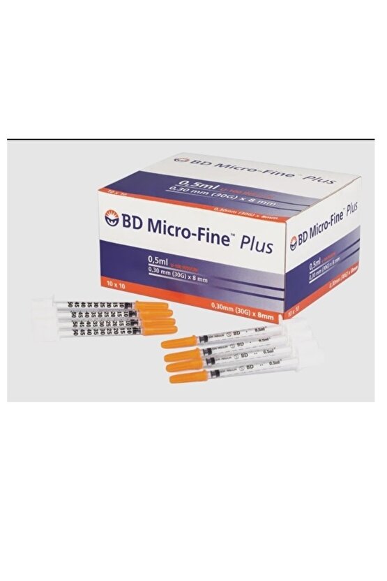 Micro-fine™ Plus 0,5 Ml Insülin Enjektörü 100 Adet