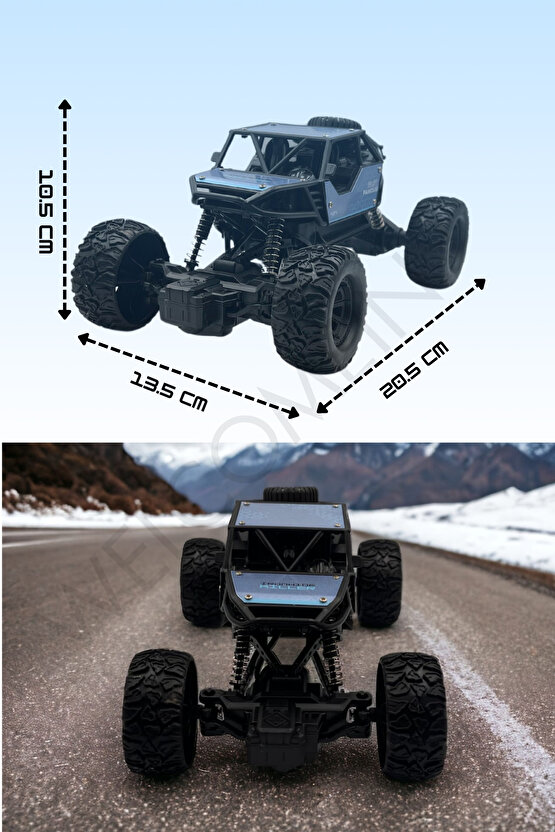 Oyuncak 2.4 GHz Uzaktan Kumandalı Full Fonksiyon Şarjlı 1:18 ölçek Of Road Jeep