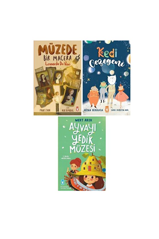 Müzede Bir Macera + Kedi Gezegeni + Ayvayı Yedik Müzesi 3 Kitap Set