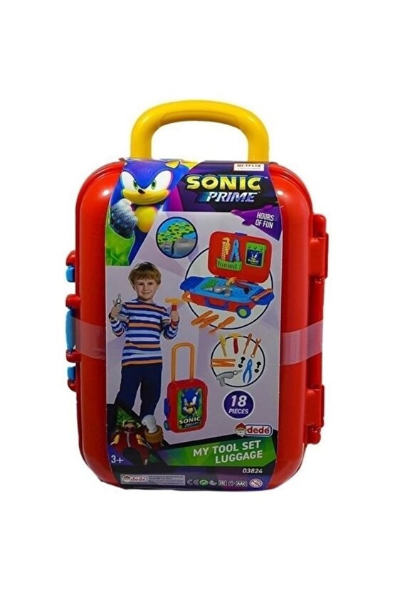 Sonic Tamir Set Bavulum - Oyuncak Tamir Setleri - Tamir Aletleri - Alet Setleri - Matkap Seti