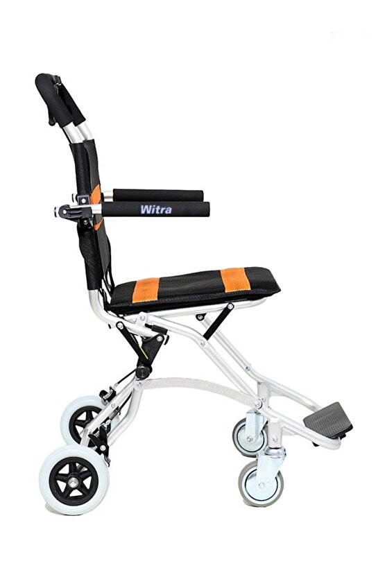 WİTRA Taşınabilir hafif alüminyum taşıma manuel tekerlekli sandalye engelli ve yaşlılar için