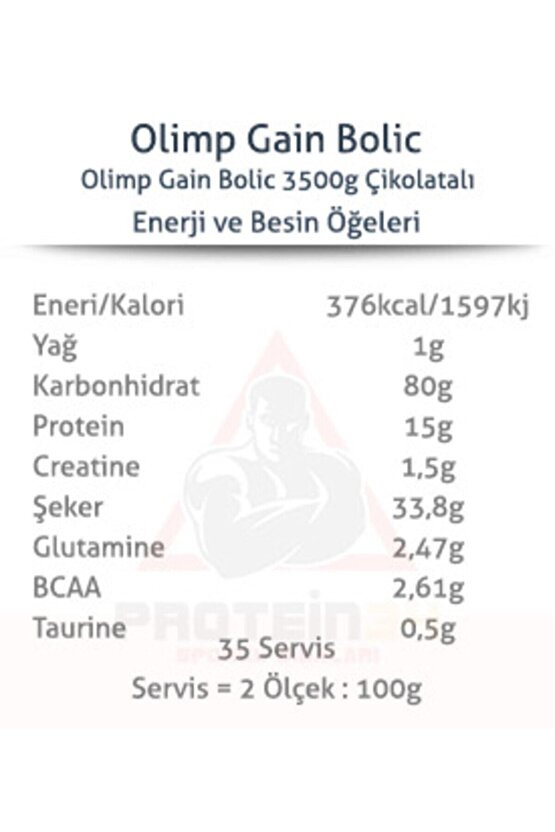 Gain Bolic 6000 3500 gr Karbonhidrat Tozu Çilek Aromalı