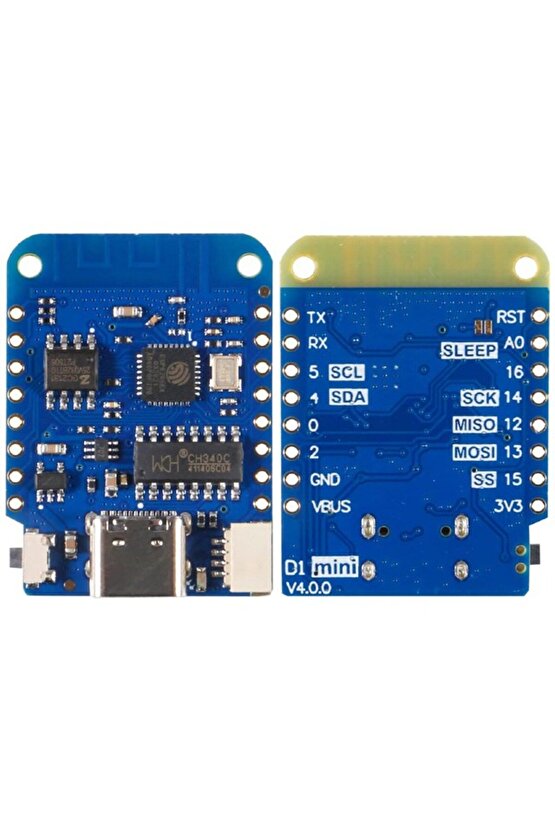 WEMOS D1 Mini V4.0.0 ESP8266 Geliştirme Kartı - USB Type-C