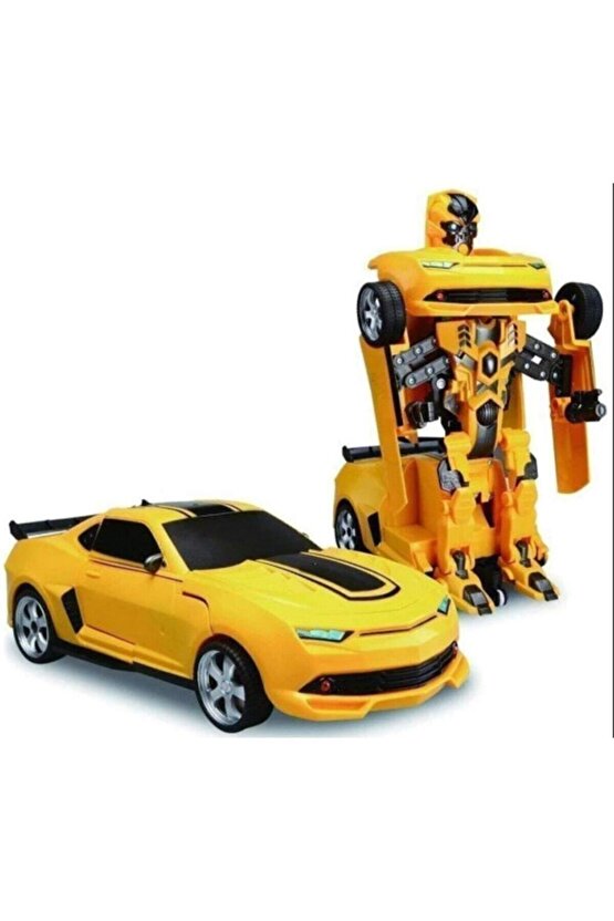 Robot Racez Car Robot Olabilen Sarı Araba