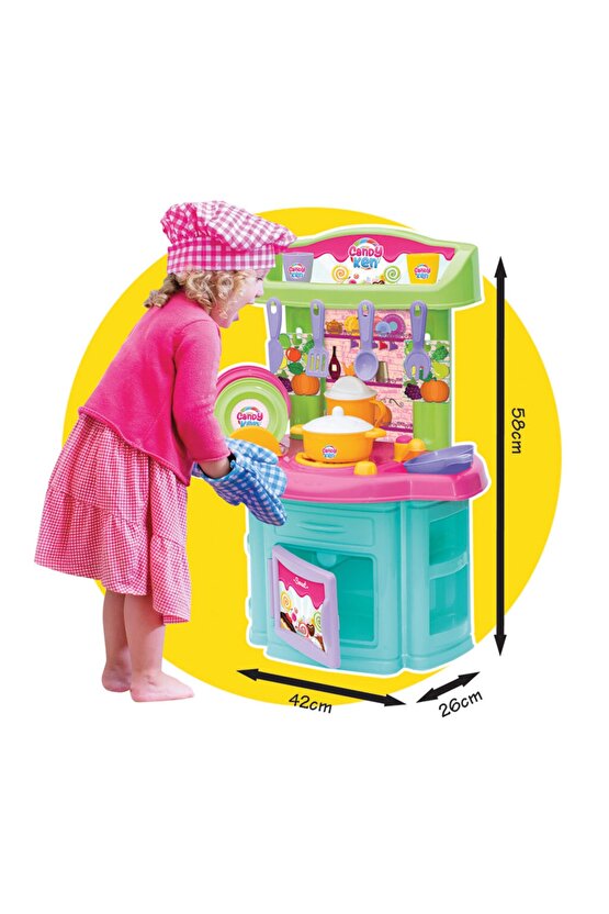 Candy & Ken Şef Mutfak Set - Mutfak Setleri - Ev Oyuncak Setleri
