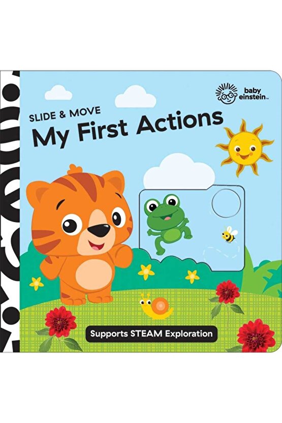 Baby Einstein: Slide & Move My First Actions | Hareketli Resimli İngilizce Çocuk Kitabı