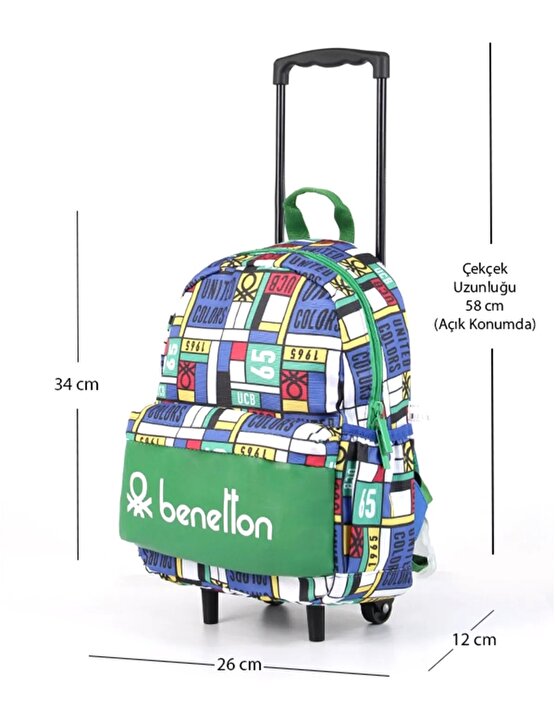 United Colors Of Benetton Çekçekli Anaokulu Çantası 76121