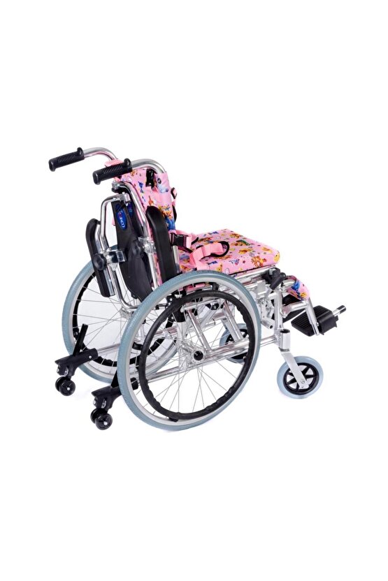 Comfort Plus KY980LQ-30 Alüminyum Pediatrik Özellikli Tekerlekli Sandalye Pembe