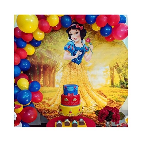  Pamuk Prenses Temalı Balon 100 ADET ve 5 mt Balon Zincir SET