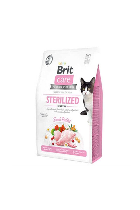 Neo Pet Market Brit Care Sterilized HassasKedi Sensitive 7kg Tahılsız Tavşanlı Kısır Kedi Maması