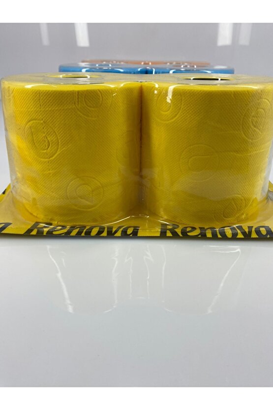 Renova Renkli Tuvalet Kağıdı Sarı 2li Pvc Şeffaf
