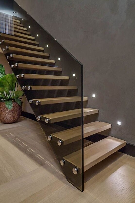 Koridor Basamak Merdiven Sensörlü Kare Spot Lamba Aydınlatma Metalik Gri Kasa 8cm X 8cm (GÜN İŞIĞI)