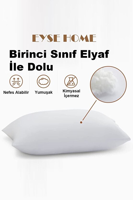 4lü Kırlent Kılıfı Iç Yastığı 45x45 400gr Elyaf Kırlent Içi - Antialerjik Malzeme