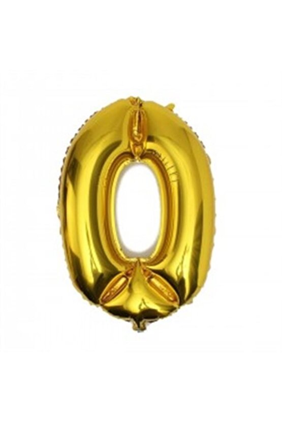 40 Inç 100 Cm ( 0 ) Sıfır Rakamı Folyo Balon Gold