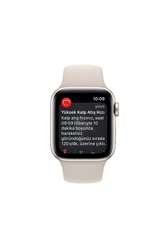 Watch SE 40mm GPS Yıldız Işığı Alüminyum Kasa ve Yıldız Işığı Sport Band (Apple Türkiye Garantili)