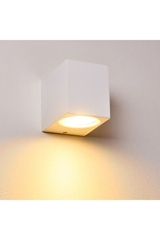 Tek Yönlü Iç - Dış Mekan Beyaz Işık Ledli Dekoratif Modern Aplik