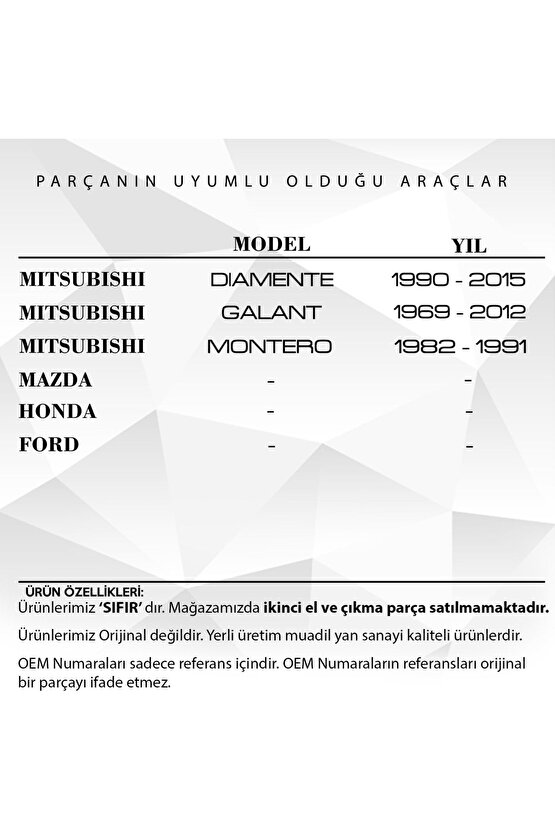 Nissan Mitsubishi Mazda Honda Ford Için Klips-10 Adet