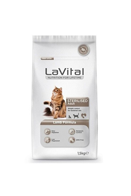 Neo Pet Market Lavital Kuzulu Kısırlaştırılmış Kedi Maması 12kg