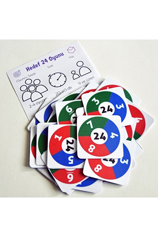 2li Matematik Oyun Seti - Hedef 15 Ve Hedef 24 Bir Arada - Eğlenceli Öğretici Işlem Oyunu